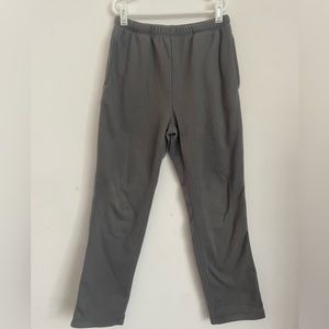 Kids soft gray fleece pants.